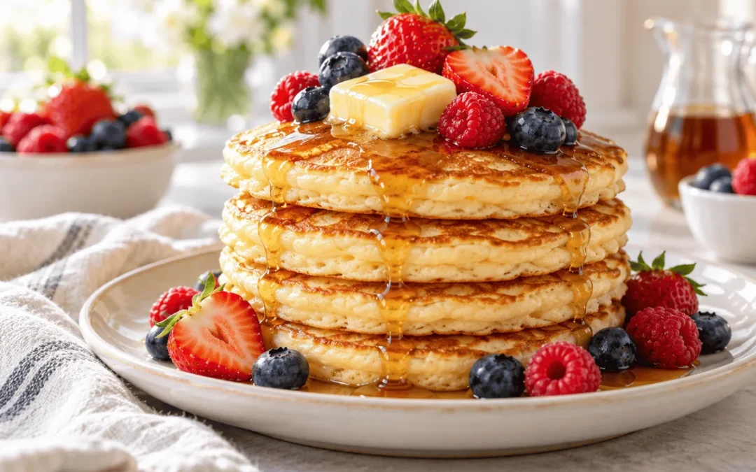 Fluffy Berry Pancakes (Easy 20-Minute Breakfast)