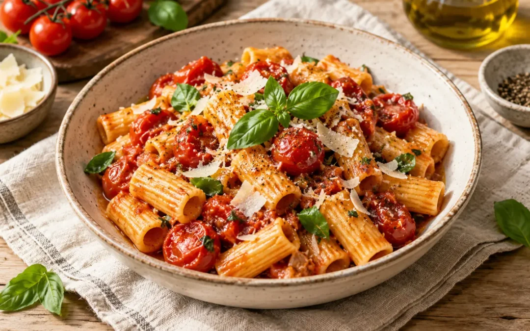 Roasted Tomato Basil Pasta (Easy 40-Minute Dinner)