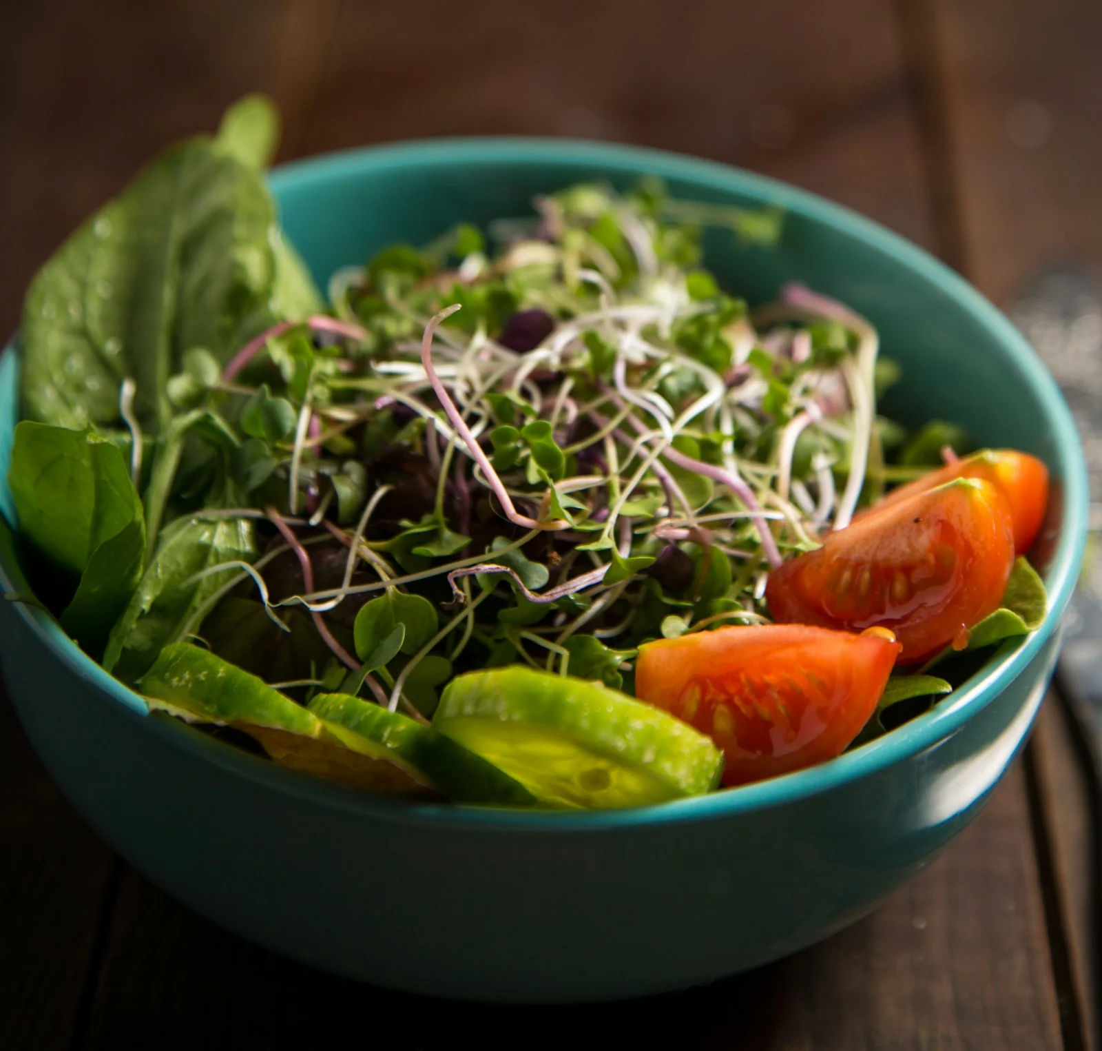 Fresh colorful salad in a bowl
