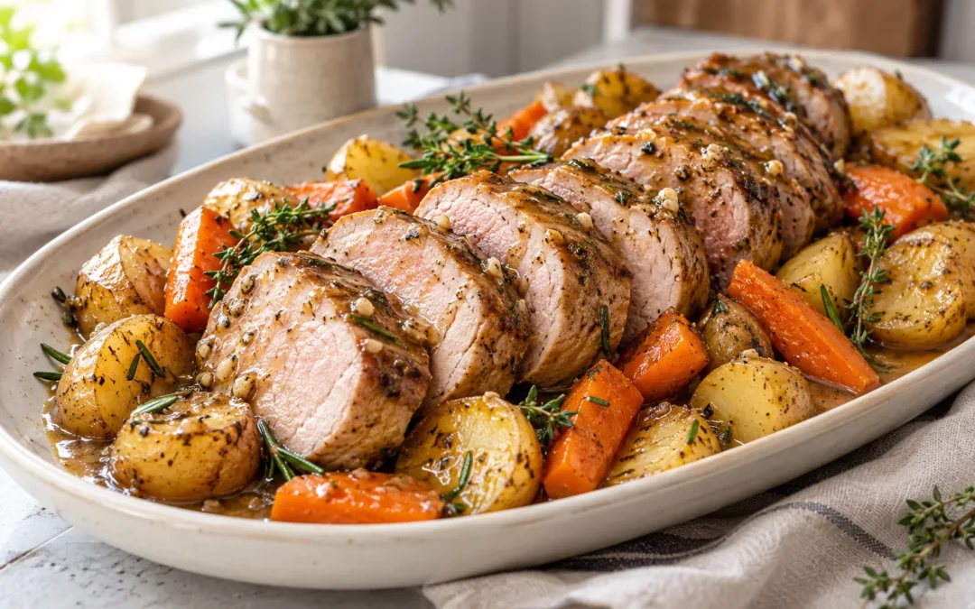 Slow Cooker Pork Tenderloin: Juicy Garlic Herb Recipe